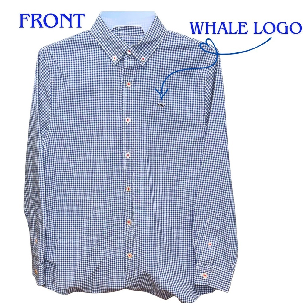 Vineyard Vines Blue Button Down Shirt Classic Style